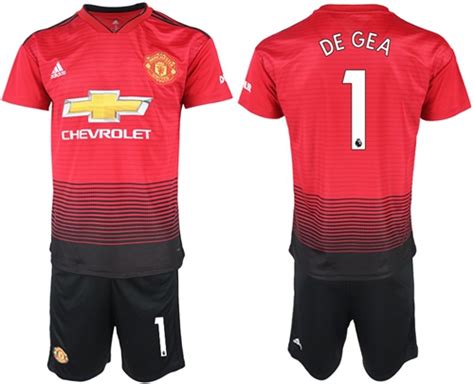 2017-2018 Manchester United DE GEA #1 football jersey red