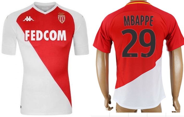 AS Monaco MBAPPE #29 football jersey red&white