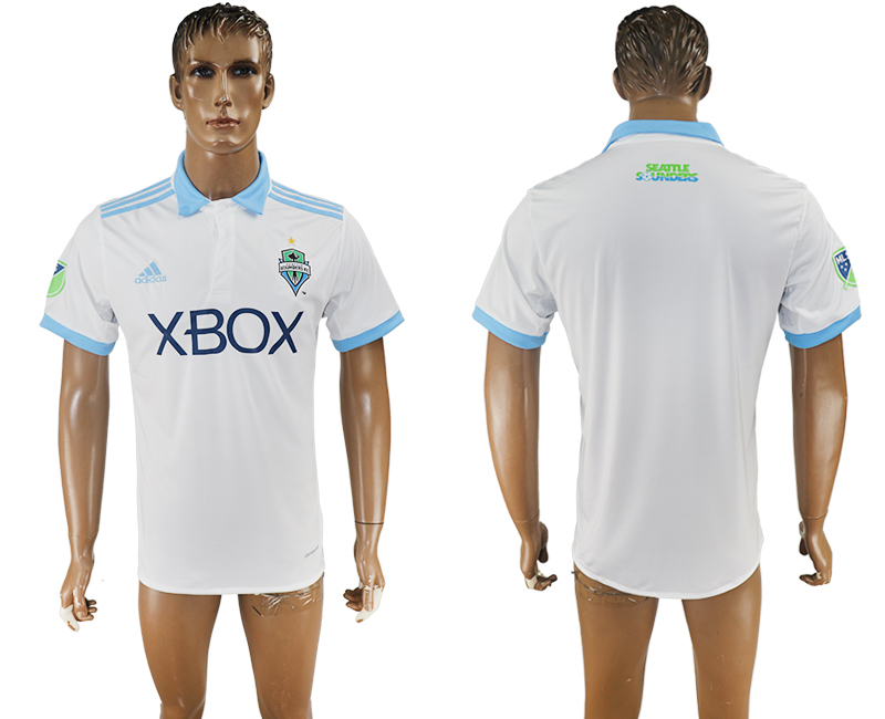 2017-2018 Seattle Sounders FC   football jersey white