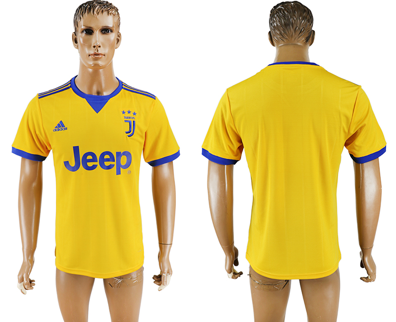 2017-2018 Juventus F.C.   football jersey yellow