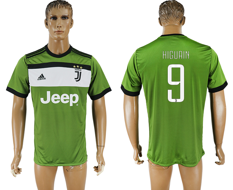2017-2018 Juventus F.C. HIGUAIN #9 football jersey green