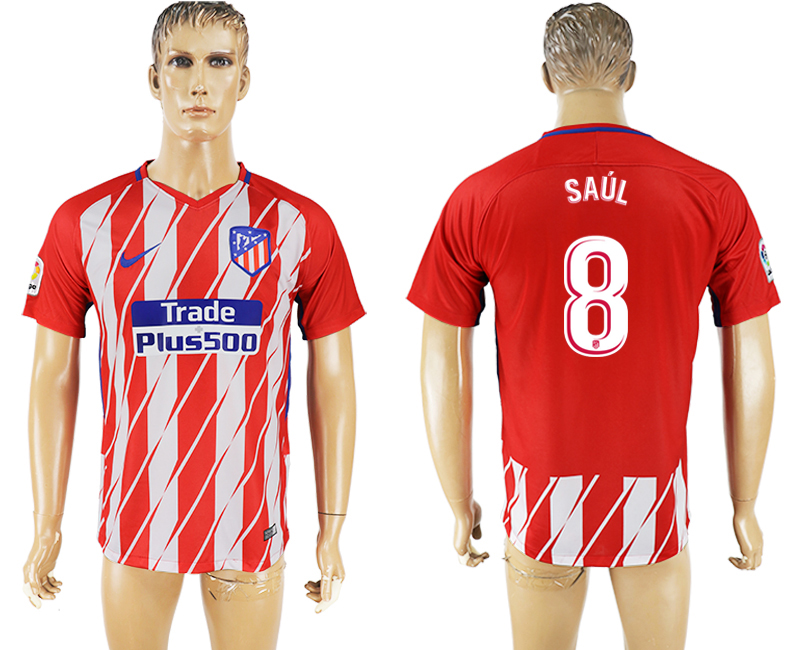 2018 Madrid S.A.D FOOTBALL JERSEY SAUL #8 RED