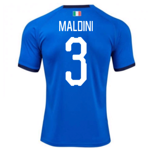 Maillot Italie domicile (maldini 3) Bleu 2020-2021
