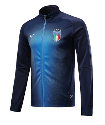 Veste Foot Italie 2018-2019 Bleu