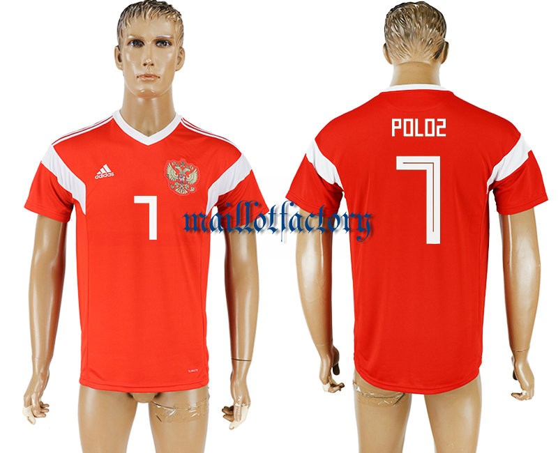 2018 Russia #7 POLOZ  football jersey RED