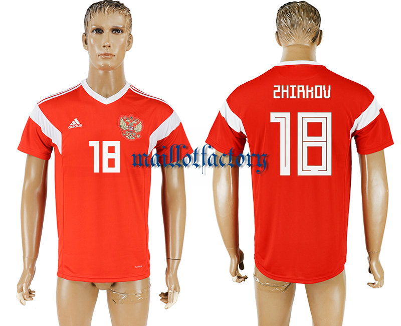 2018 Russia #18 ZHIRKOV  football jersey RED