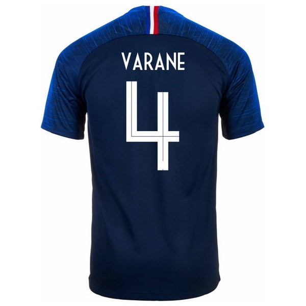 Maillot France Domicile Varane 2018 Bleu
