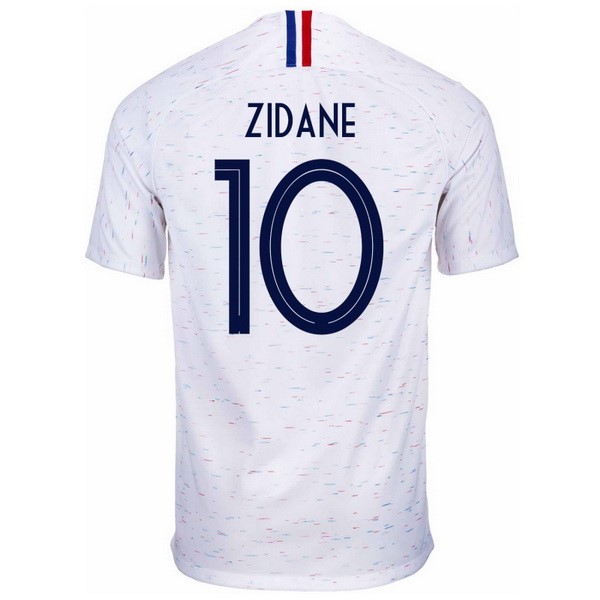 Maillot France Exterieur Zidane 2018 Blanc