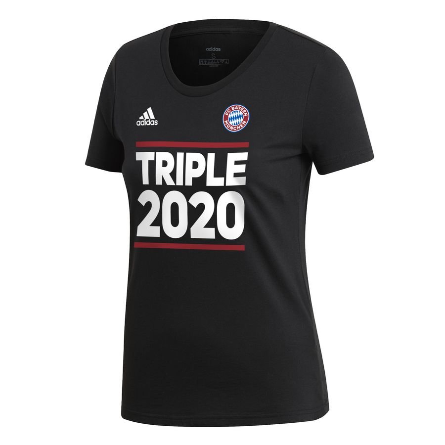 Bayern Munchen Triple 2020 T-Shirt - Black/White Woman