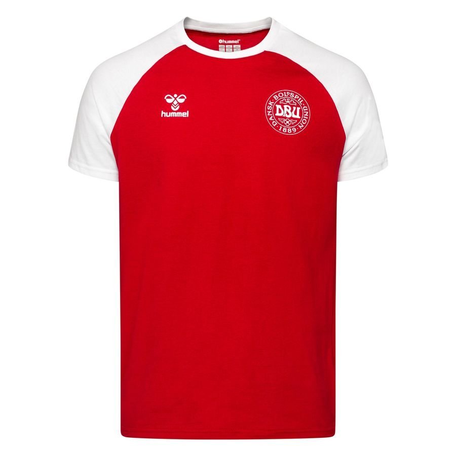 Denmark T-Shirt Fan Cotton EURO 2020 - Tango Red Kids-Kit