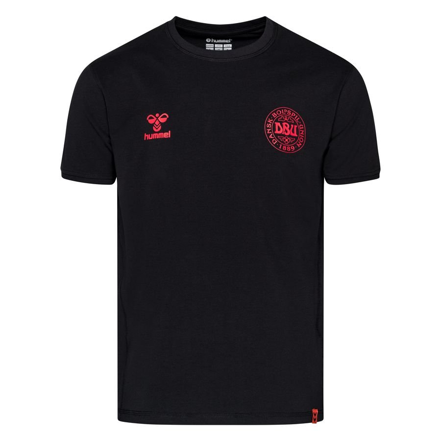 Denmark T-Shirt Travel EURO 2020 - Black/Red