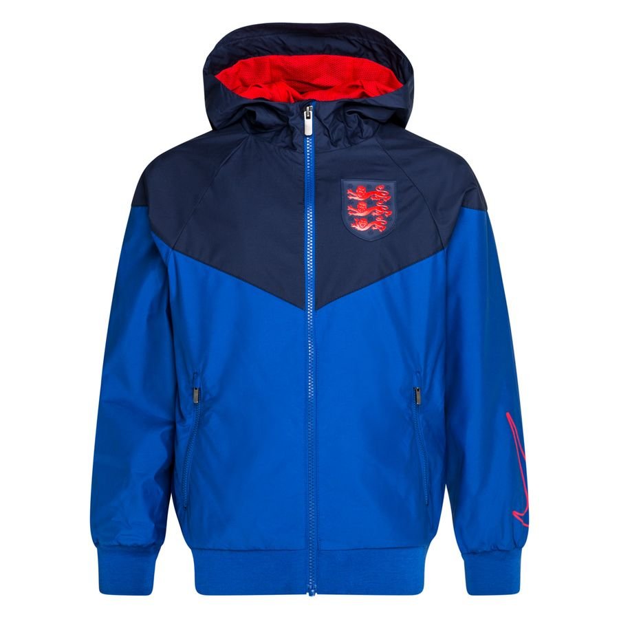 England Windrunner Woven Authentic EURO 2020 - Sport Royal/Midnight Navy/Challenge Red Kids-Kit