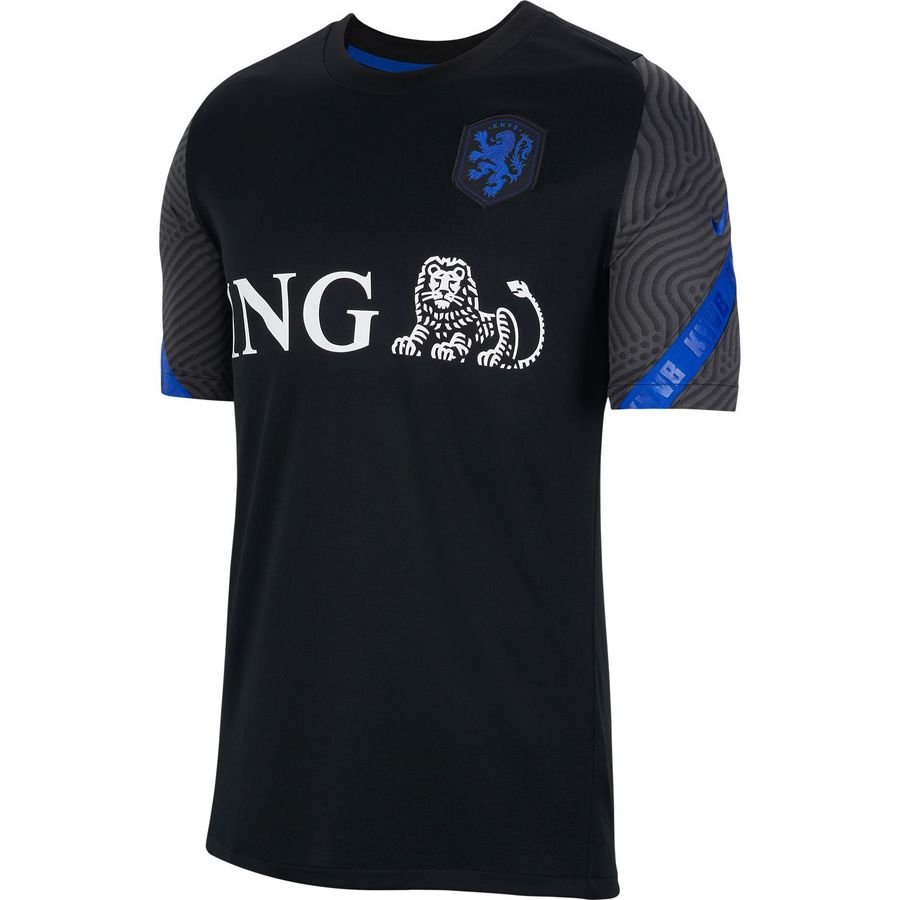 Holland Training T-Shirt Tracksuit Breathe Strike EURO 2020 - Black/Bright Blue Kids