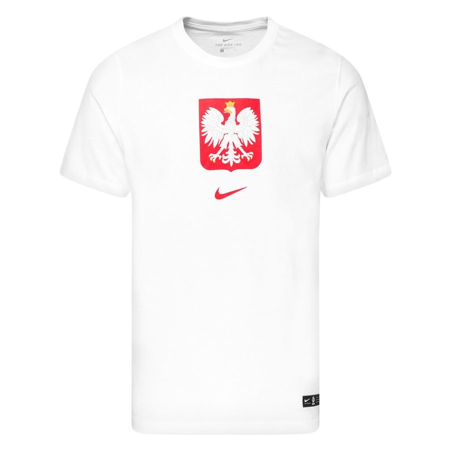 Poland T-Shirt Evergreen EURO 2020 - White/Sport Red