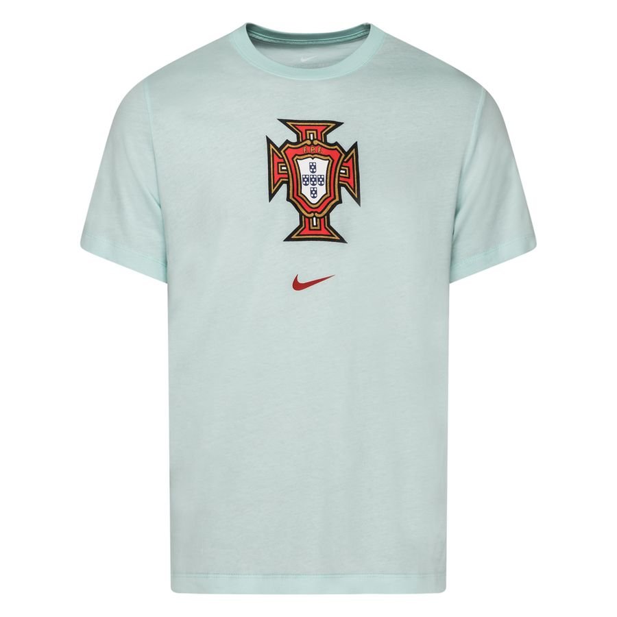 Portugal T-Shirt Evergreen EURO 2020 - Teal Tint/Sport Red Kids-Kit