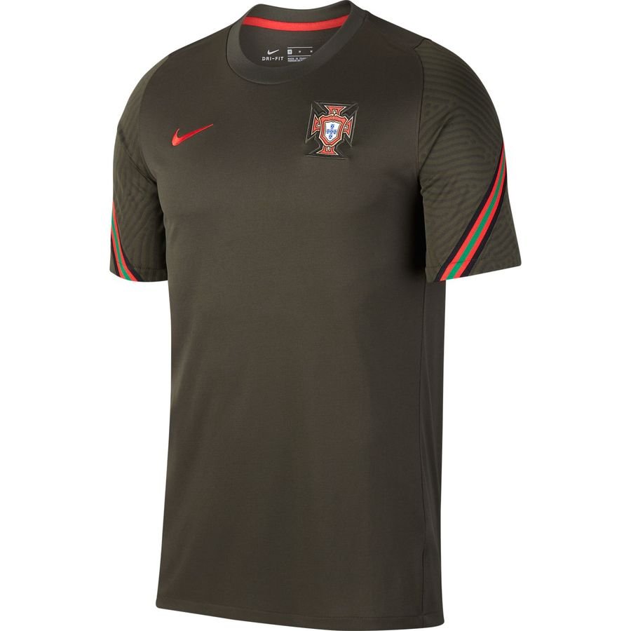 Portugal Training T-Shirt Tracksuit Breathe Strike EURO 2020 - Sequoia/Sport Red Kids
