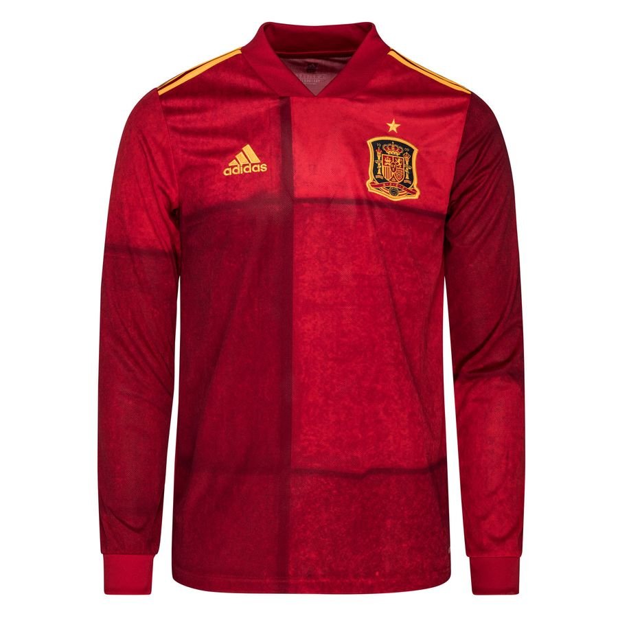 Spain Home Shirt EURO 2020 Long Sleeves