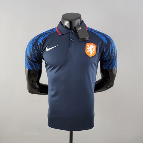Maillot Pays Bas Authentique Bleu 2022-2023