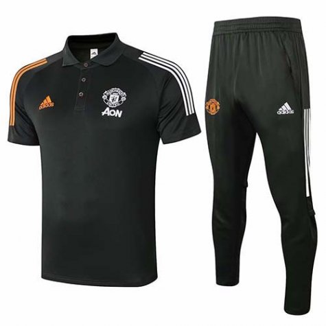 Maillot Polo Manchester United 2020-21 black
