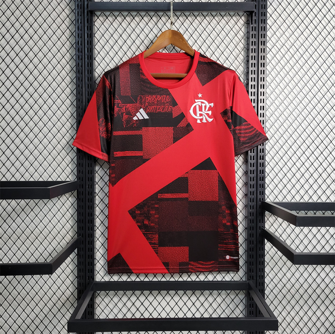 Flamengo Avant le Match Rouge 2023-2024