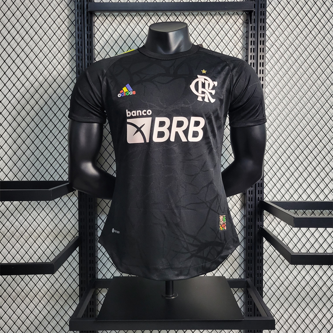 Flamengo Noir Co-brande Edition Speciale Version du Joueur Speciale 2023-2024