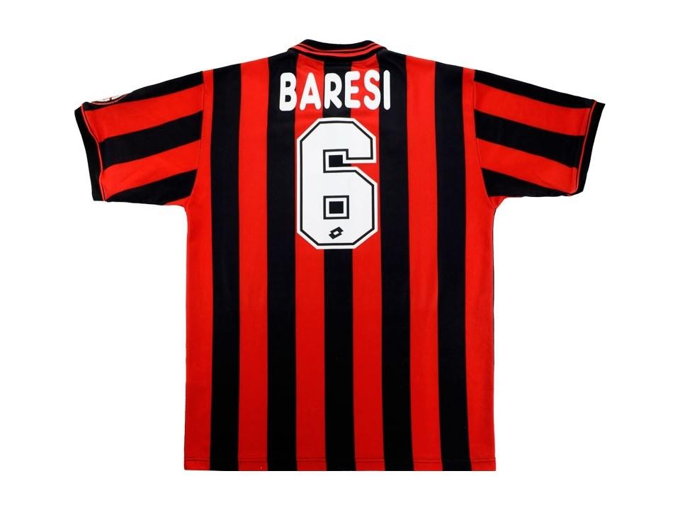 Ac Milan 1996 Baresi 6 Home Football Shirt Soccer Jersey