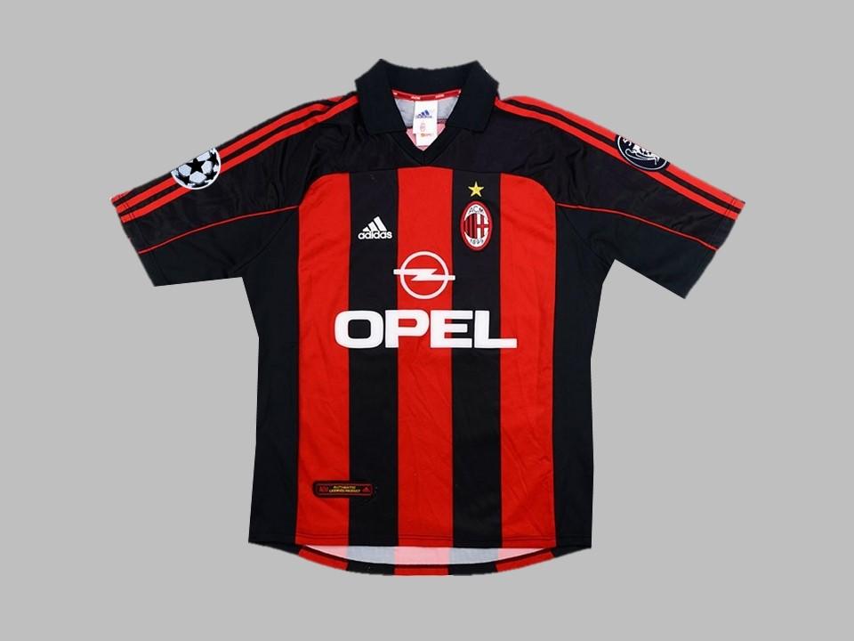 Ac Milan 2000 2002 Home Shirt Champions League