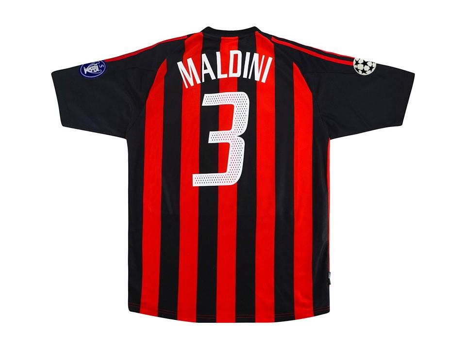 Ac Milan 2002 2003 Maldini 3 Home Football Shirt Soccer Jersey