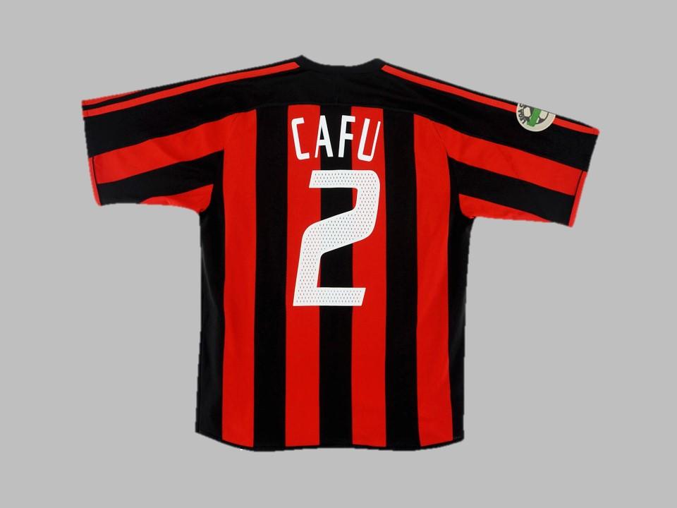 Ac Milan 2003 2004 Cafu 2 Home Shirt Serie A