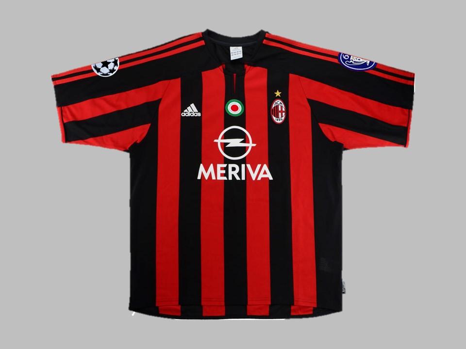 Ac Milan 2003 2004 Home Shirt Champions League