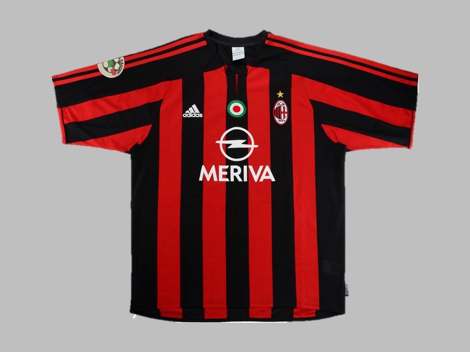 Ac Milan 2003 2004 Home Shirt Serie A