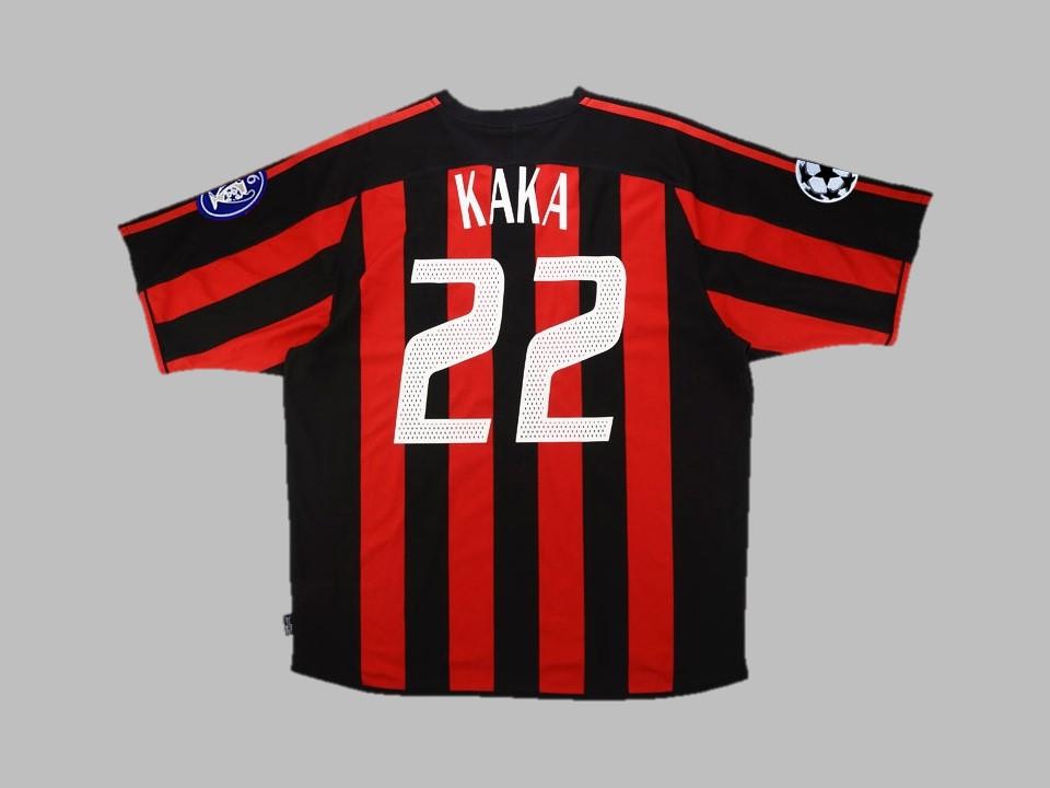 Ac Milan 2003 2004 Kaka 22 Home Shirt Champions League