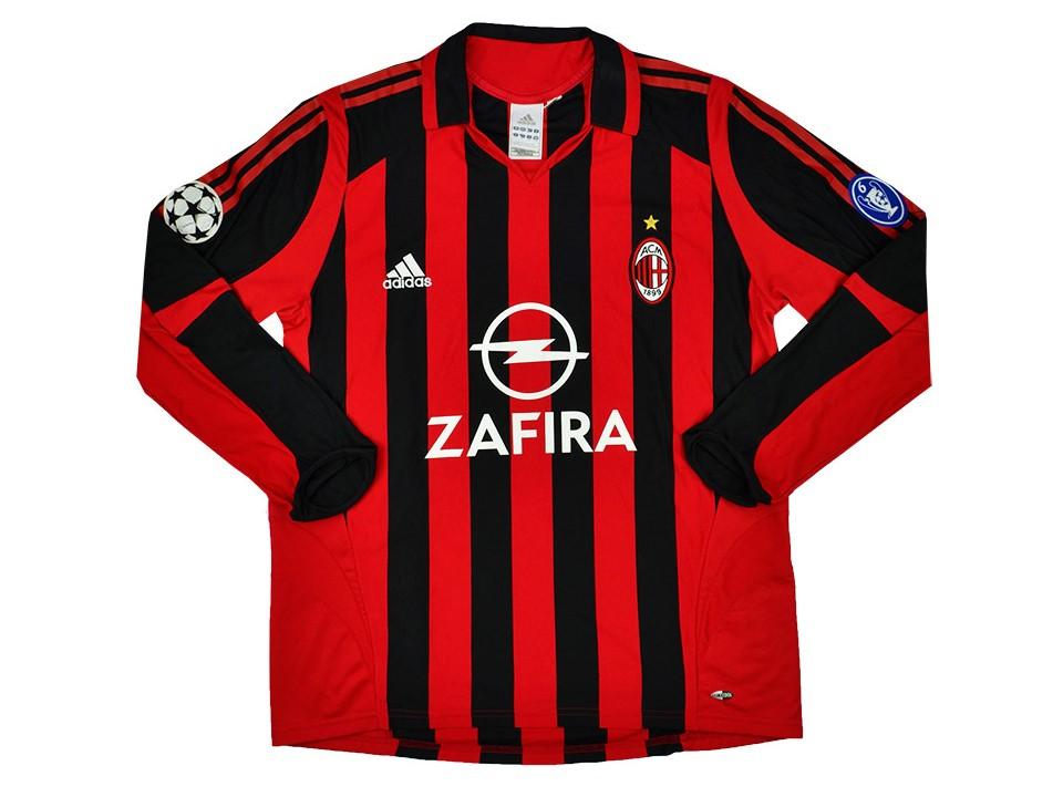 Ac Milan 2005 2006 Long Sleeve Home Football Shirt Soccer Jersey