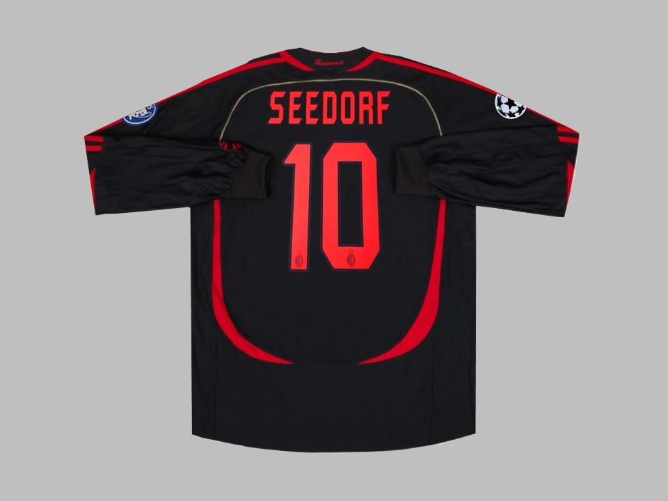 Ac Milan 2006 2007 Away Shirt Long Sleeve Champions League Seedorf 10