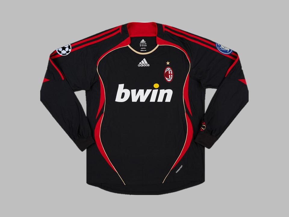 Ac Milan 2006 2007 Away Shirt Long Sleeve Champions League