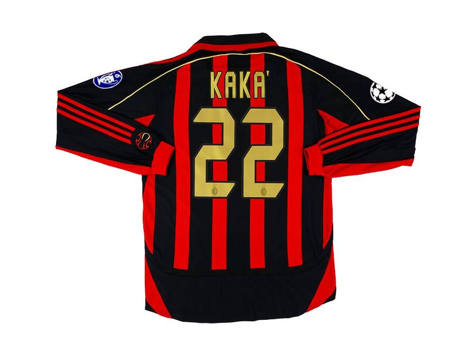 Ac Milan 2006 2007 Kaka 22 Long Sleeve Home Football Shirt Soccer Jersey