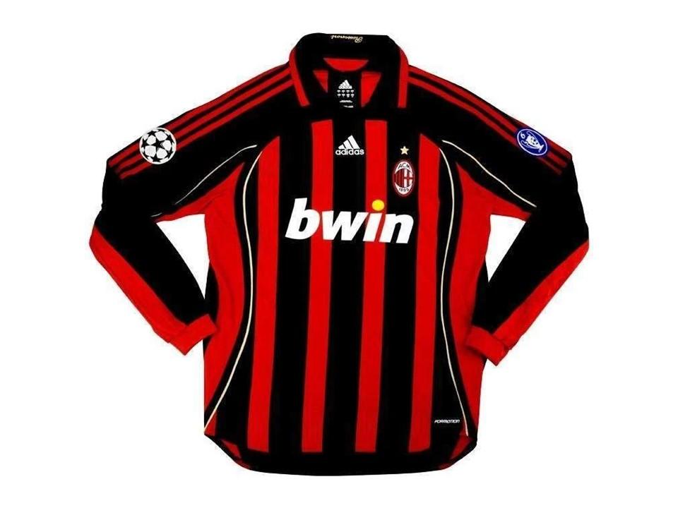Ac Milan 2006 2007 Long Sleeve Home Football Shirt Soccer Jersey