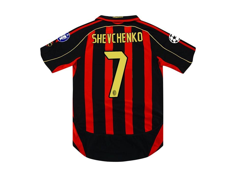 Ac Milan 2006 2007 Shevchenko 7 Home Football Shirt Soccer Jersey