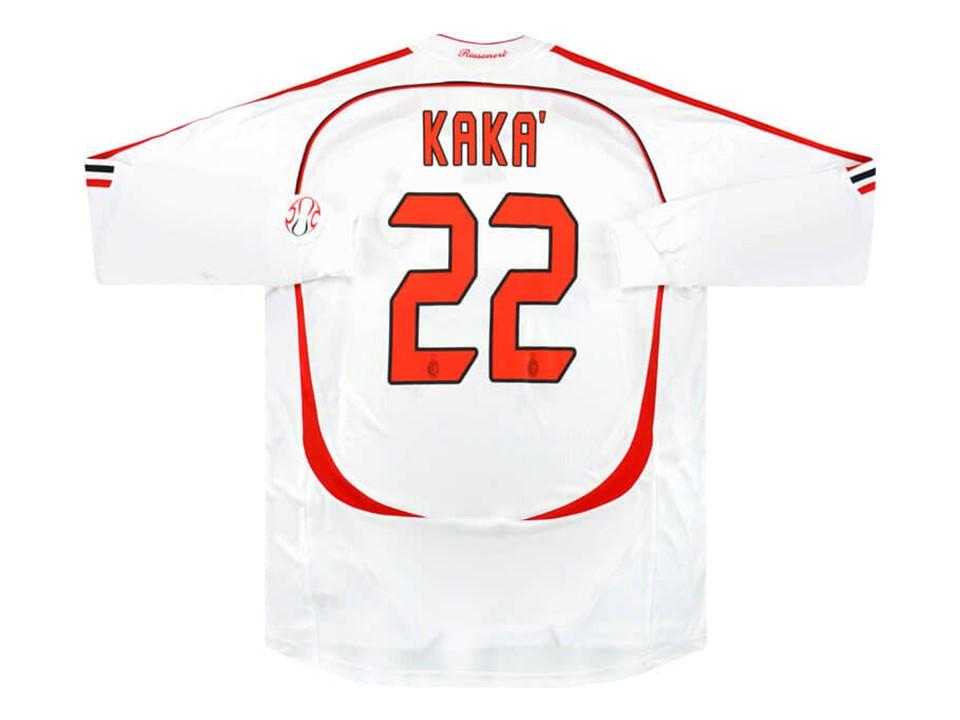 Ac Milan 2007 Kaka 22 Long Sleeve Away Football Shirt Soccer Jersey