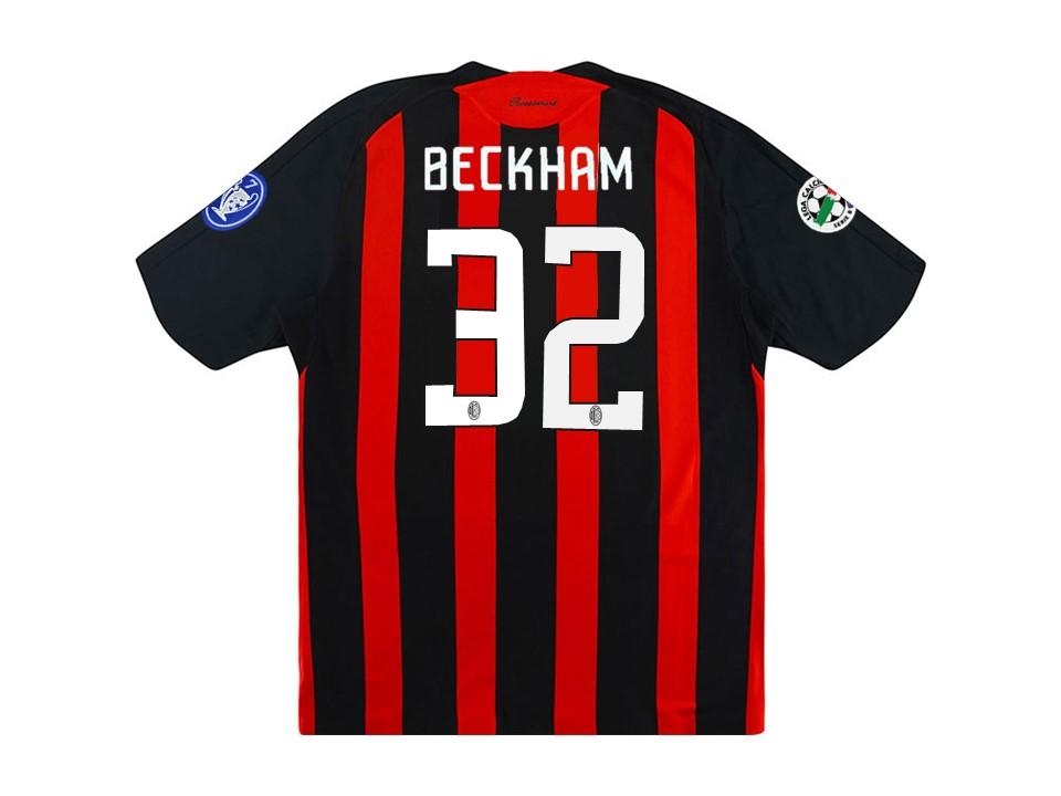 Ac Milan 2008 2009 Beckman 32 Home Football Shirt Soccer Jersey