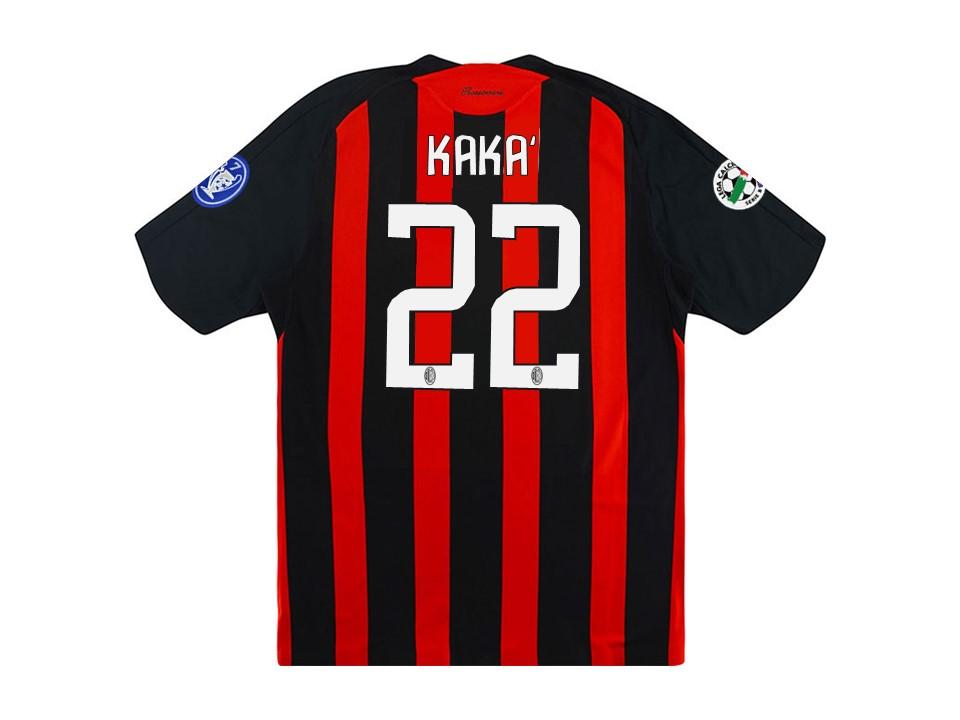 Ac Milan 2008 2009 Kaka 22 Home Football Shirt Soccer Jersey