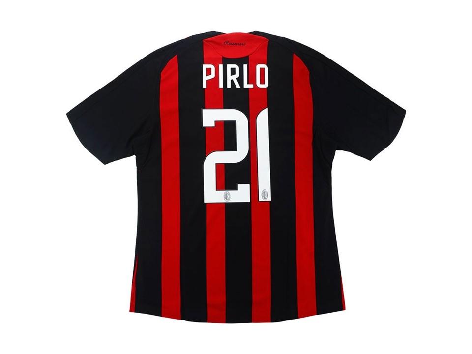 Ac Milan 2008 2009 Pirlo 21 Home Football Shirt Soccer Jersey