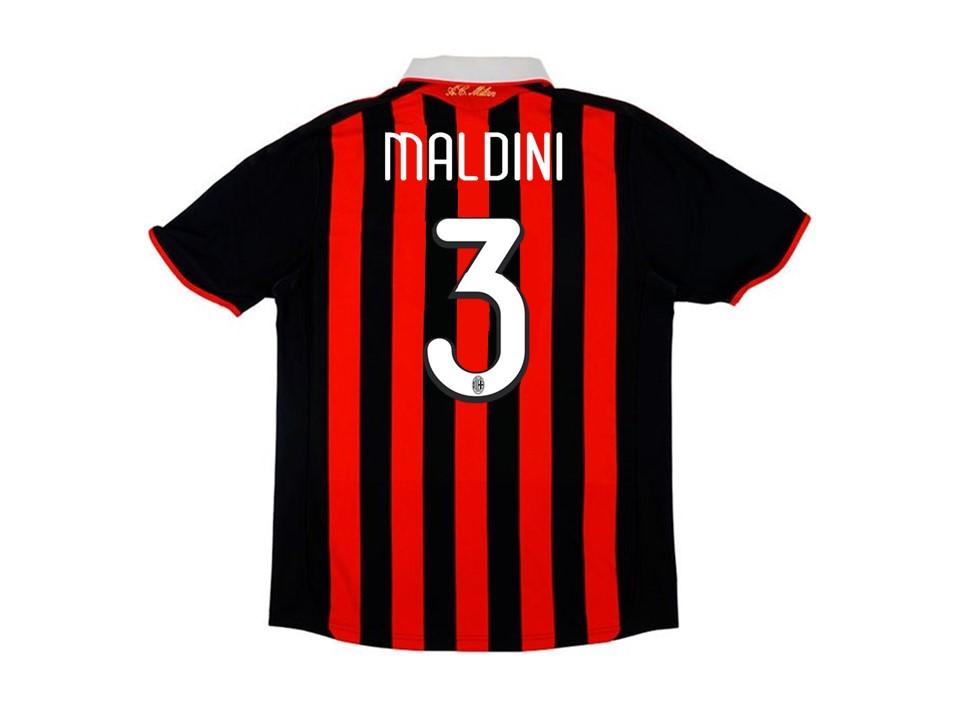 Ac Milan 2009 2010 Maldini 3 Jersey Home Football Shirt Soccer Jersey