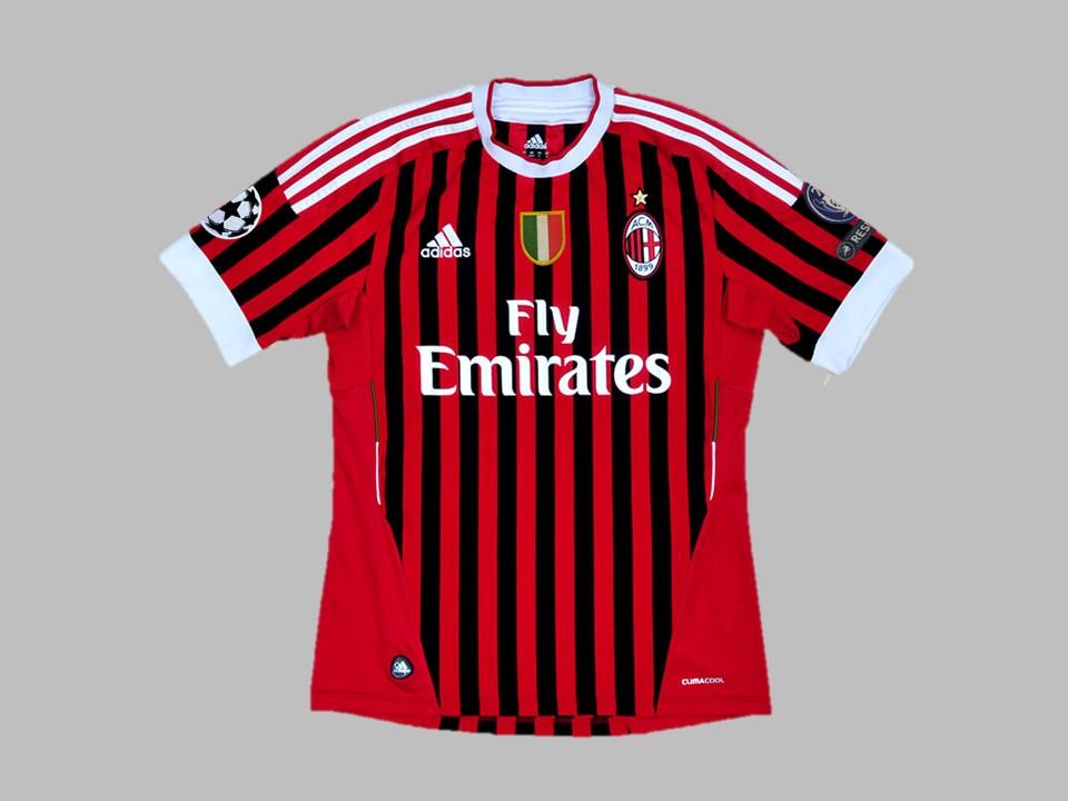Ac Milan 2011 2012 Home Shirt Champions League