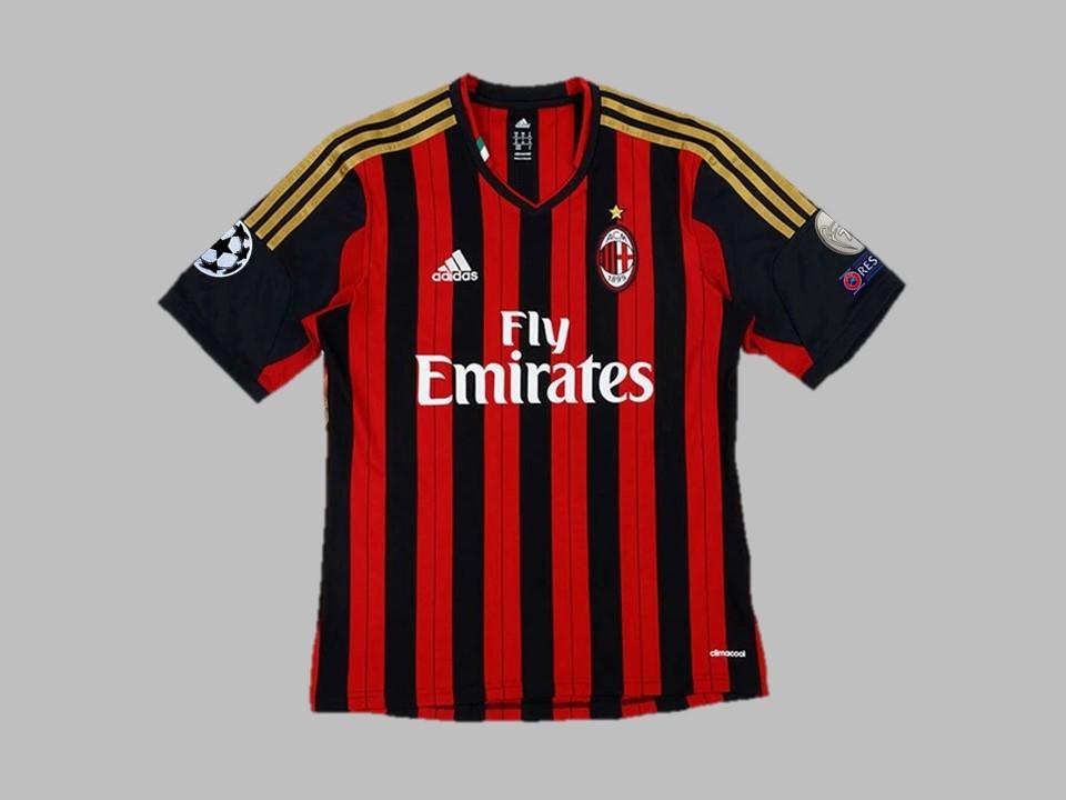 Ac Milan 2013 2014 Home Shirt Champions League
