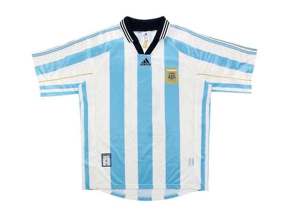 Argentina 1998 World Cup Home Football Shirt Soccer Jersey