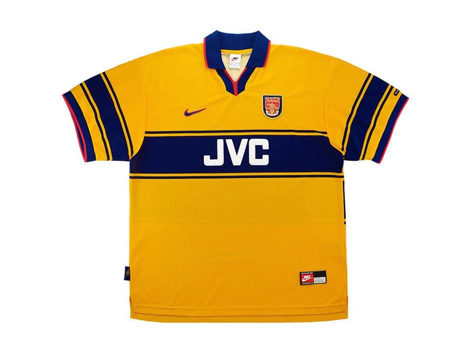 Arsenal 1997 Away Yellow Jersey