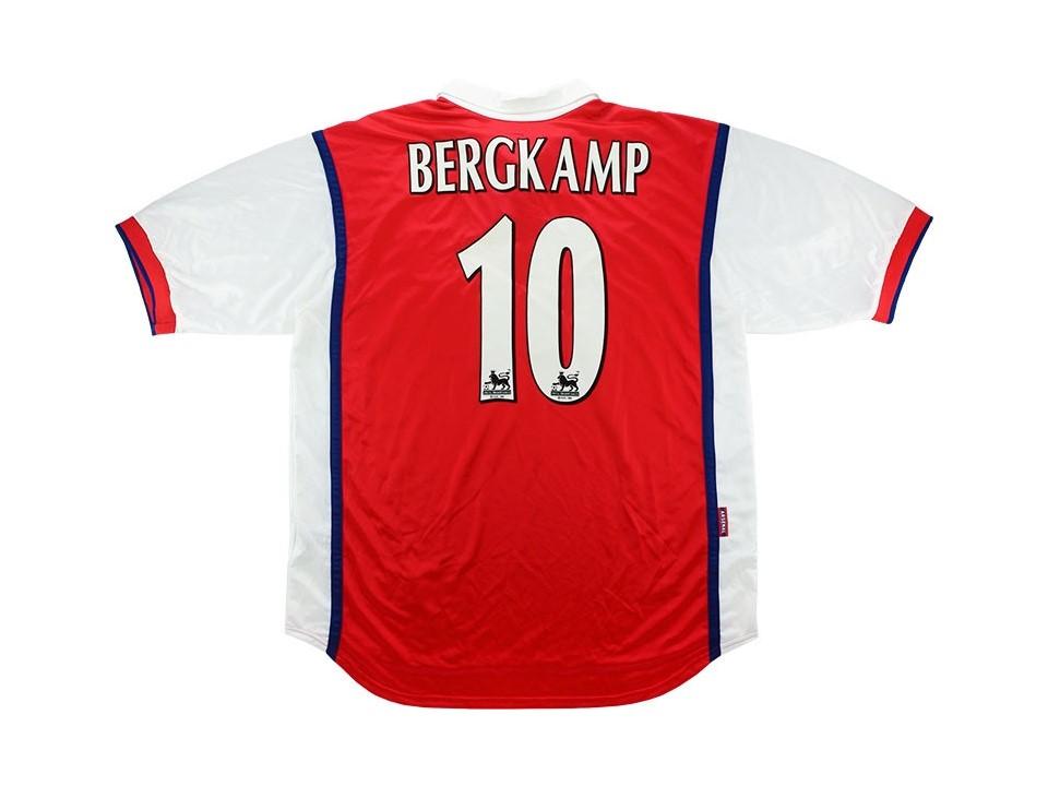 Arsenal 1998 Bergkamp 10 Home Football Shirt Soccer Jersey
