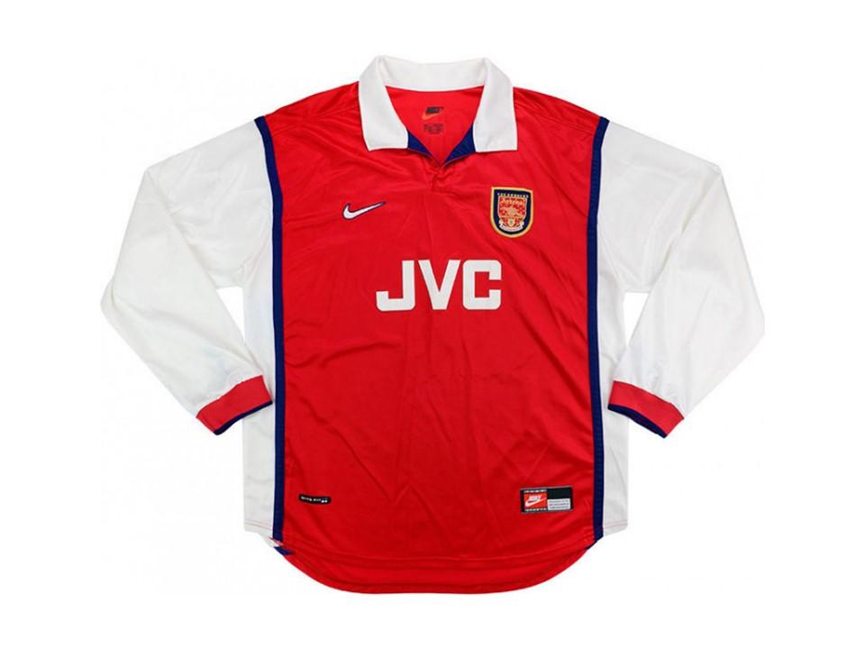 Arsenal 1998 Home Football Shirt Soccer Jersey Long Sleeve