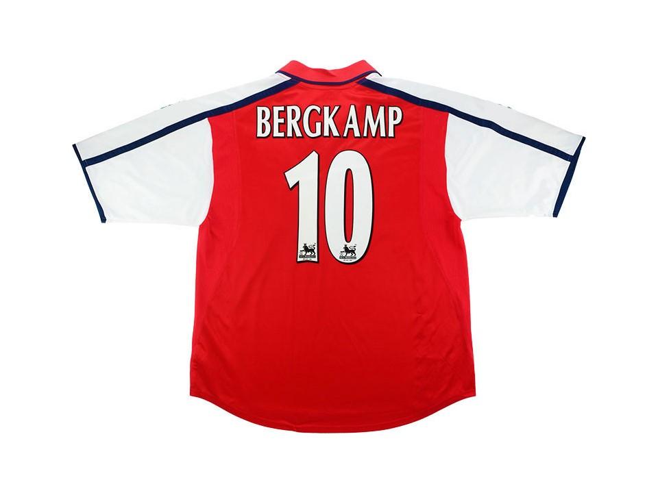 Arsenal 2000 Bergkamp 10 Home Football Shirt Soccer Jersey